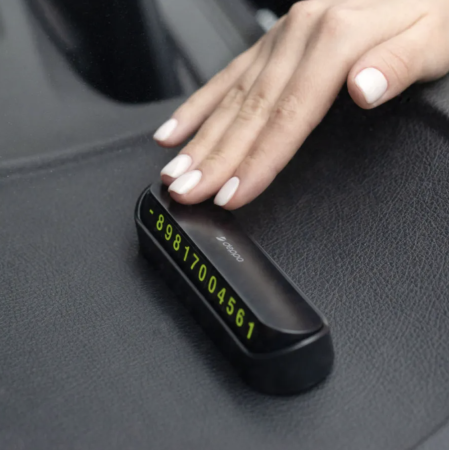 Временная карта парковки Deppa Parking Card, Black (47200)