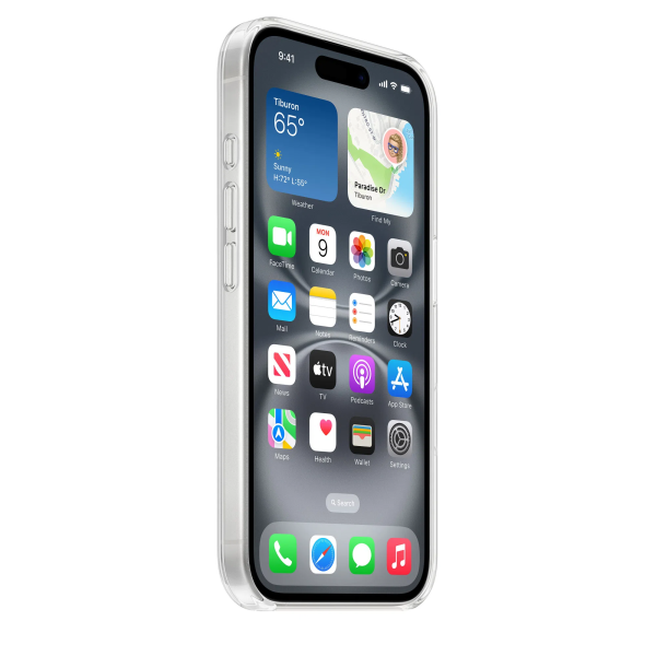 Чехол Clear Case with MagSafe для iPhone 16, Transparent