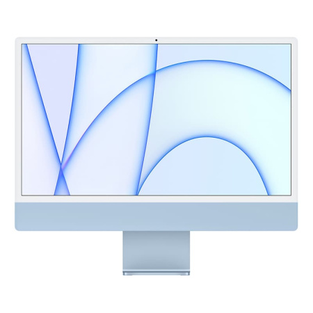 Apple iMac 24" (2021) Retina 4,5K, M1 8C CPU, 8C GPU, 8 ГБ, 256 ГБ SSD, синий (MGPK3)