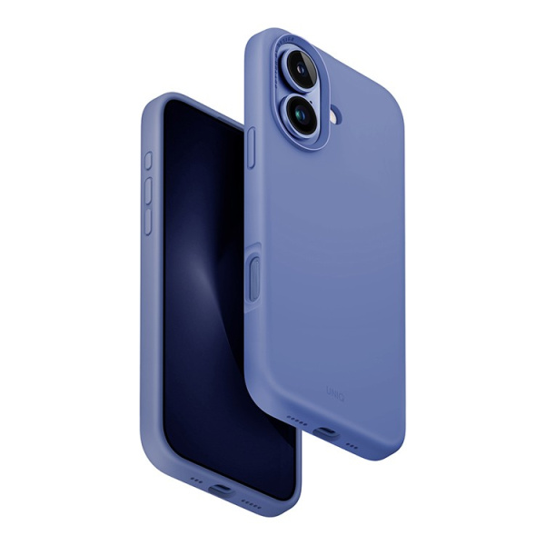 Чехол Uniq силиконовый LINO Pearl Blue (Magsafe) для iPhone 16