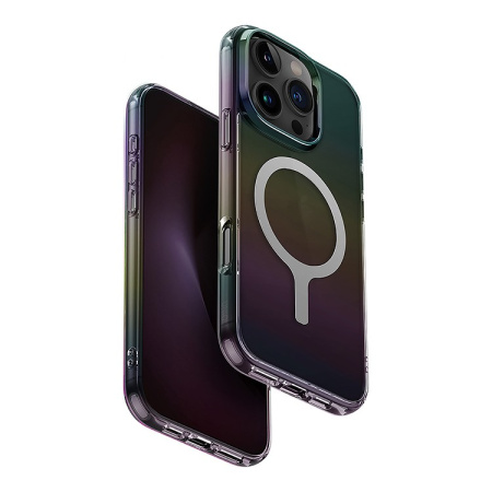 Чехол Uniq Iridescia (hologrophic) Midnight Quartz (Magsafe) для iPhone 16 Pro