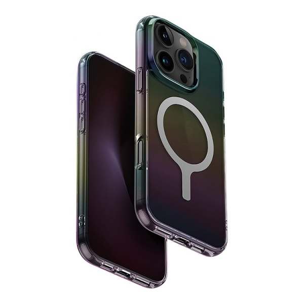 Чехол Uniq Iridescia (hologrophic) Midnight Quartz (Magsafe) для iPhone 16 Pro