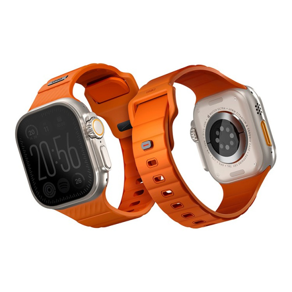 Ремешок Uniq STRIDE FKM Rubber Volt для Apple Watch 49-46-45-44 mm Orange