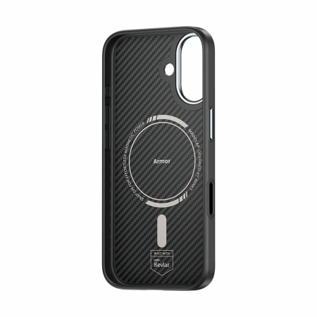 Усиленный чехол Benks ArmorPro Case built with Kevlar® 600D для iPhone 17, черный (Black)
