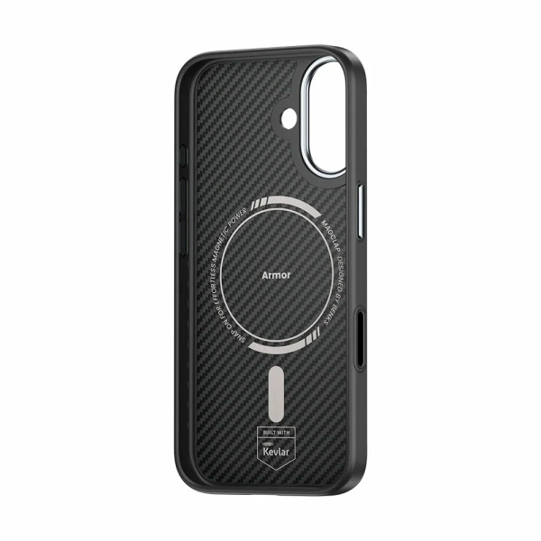 Усиленный чехол Benks ArmorPro Case built with Kevlar® 600D для iPhone 17, черный (Black)