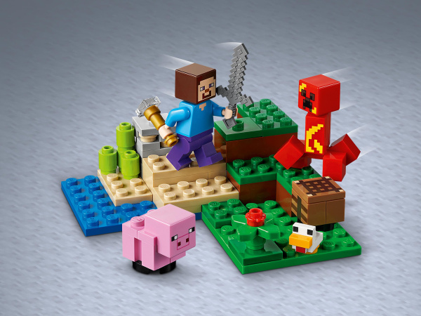 Конструктор LEGO Minecraft - Засада Крипера (21177)