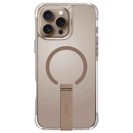 Чехол Uniq ELEVA with Vertical stand Taupe Gold (Magsafe) для iPhone 16 Pro