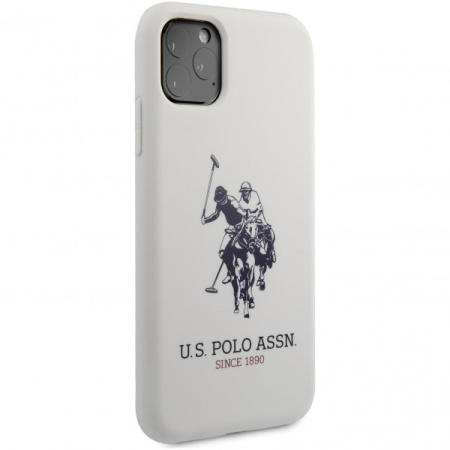 Чехол CG Mobile U.S. Polo Assn. Liquid silicone Big horse Hard для iPhone 11 Pro, цвет Белый (USHCN58SLHRWH)