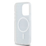 Чехол DKNY PC/TPU Repeat texture Tonal stripe Hard Black (MagSafe) для iPhone 15 Pro Max, чёрный