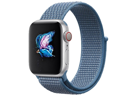 Ремешок нейлоновый COTEetCl Magic для Apple Watch 42/44/45mm, голубой