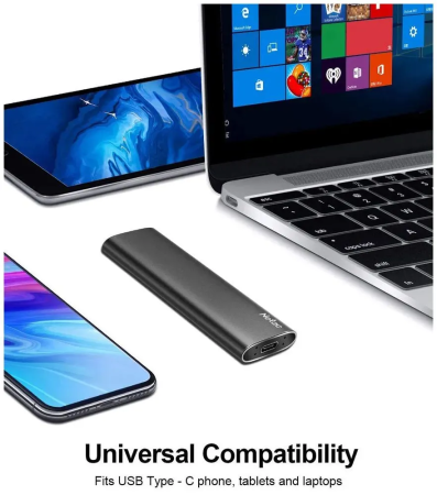 Портативный внешний SSD диск Netac Z Slim USB 3.2 1ТБ (550 Мб/с)