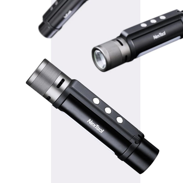 Фонарик Xiaomi Nextool 6 в 1 со светошумовым сигналом 1000Lm, черный (NE20030/NE200230)