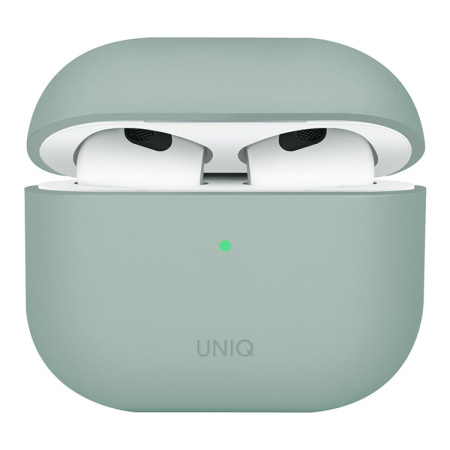 Чехол Uniq LINO Liquid silicone Iceplant Green для Airpods 4 чехол, зеленый