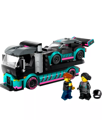 Конструктор LEGO City - Гоночный автомобиль и транспортер (60406)