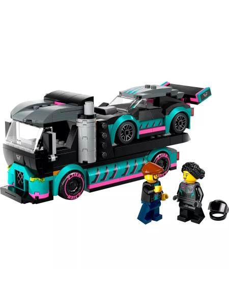 Конструктор LEGO City - Гоночный автомобиль и транспортер (60406)