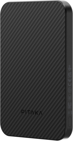 Беспроводное зарядное устройство Pitaka Power Bank Qi2 5000 мАч, черный