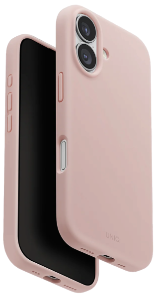 Чехол Uniq Lino с MagSafe для iPhone 17, Blush Pink