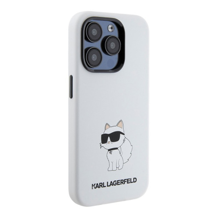 Чехол Karl Lagerfeld Liquid silicone NFT Choupette Hard White для iPhone 15 Pro Max