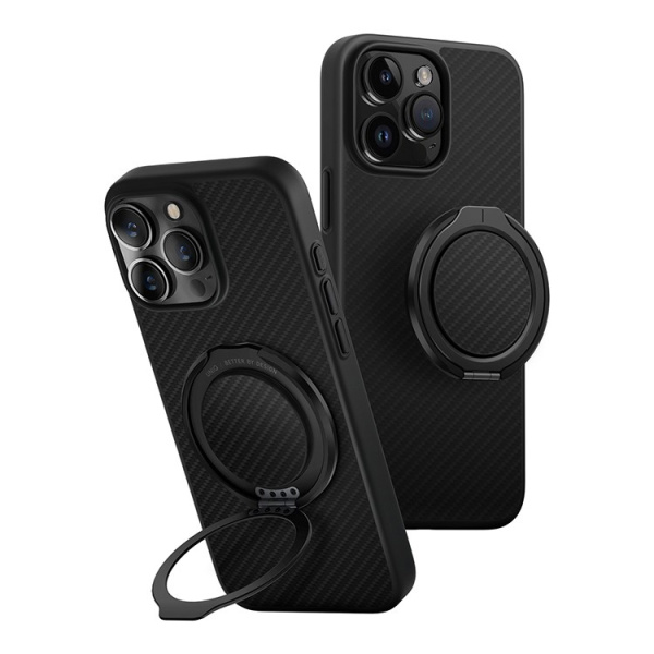 Чехол Uniq KEVA AIR Kevlar + GripFit Premium Mount Black (MagSafe) для iPhone 16 Pro