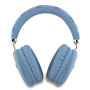 Беспроводные наушники Guess Headphones PU 4G Triangle Metal Logo Blue
