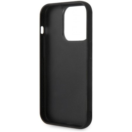 Чехол CG Mobile Karl Lagerfeld 3D Rubber Monogram w Metal logo Hard для iPhone 14 Pro, цвет Черный (KLHCP14LRUPKLPK)