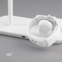 Беспроводная зарядная станция Deppa 3 в 1 MagSafe iPhone, Apple Watch, Airpods, белая (23155)