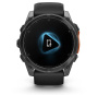 Смарт часы Garmin Fenix 8, 51 мм, AMOLED, Slate Gray with black silicone band