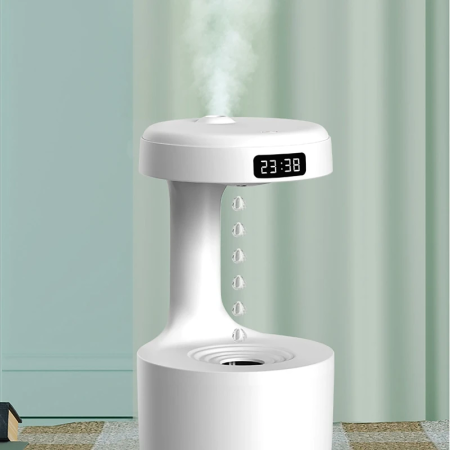 Увлажнитель воздуха с Антигравитационой подачей воды 800мл, Белый