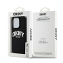 Чехол DKNY Liquid Silicone Arch Logo Hard Black/White (MagSafe) для iPhone 15 Pro