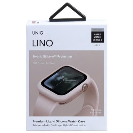 Чехол Uniq Lino для Apple Watch 44 мм, цвет Розовый (44MM-LINOPNK)