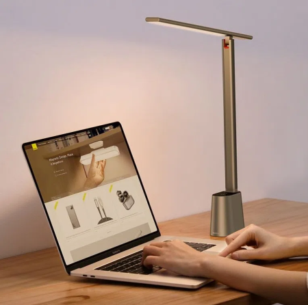 Настольная лампа Baseus Smart Eye Series Charging Desk Lamp, Темно-серый (DGZG-0G)