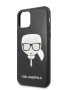 Чехол CG Mobile Karl Lagerfeld Double Layer Karl's Head Hard Glass для iPhone 11 Pro, цвет Черный (KLHCN58DLHBK)