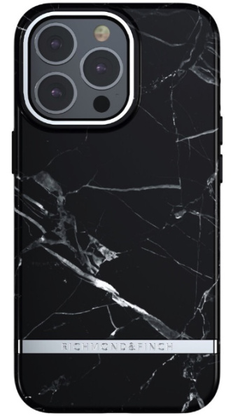 Чехол Richmond & Finch для iPhone 13 Pro Max, цвет "Черный мрамор" (Black Marble) (R47035)