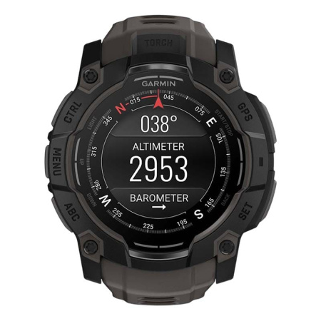 Смарт часы Garmin INSTINCT 3 AMOLED 50мм Black, черный с угольно-черным ремешком