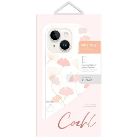 Чехол Uniq COEHL Meadow для iPhone 14 Plus, цвет Весенне-розовый (Spring Pink)