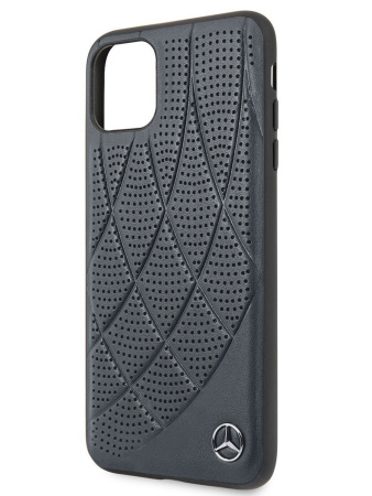Чехол CG Mobile Mercedes Bow Quilted/perforated Hard Leather для iPhone 11 Pro, цвет Синий (MEHCN58DIQNA)