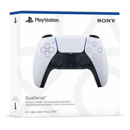 Беспроводной геймпад Sony DualSense для PlayStation 5 White/Black CFI-ZCT1W