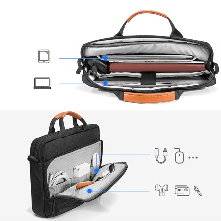 Tomtoc сумка Navigator-A43 для ноутбука Macbook Pro 13-14'', черная