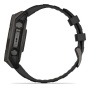 Смарт часы Garmin Fenix 8, 47 мм, Solar, Sapphire Carbon Gray DLC Titanium with Black/Pebble Gray Silicone