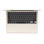 Ноутбук Apple MacBook Air 13" (M3, 8C CPU/8C GPU, 2024), 8 ГБ, 256 ГБ SSD, «сияющая звезда» (MRXT3)