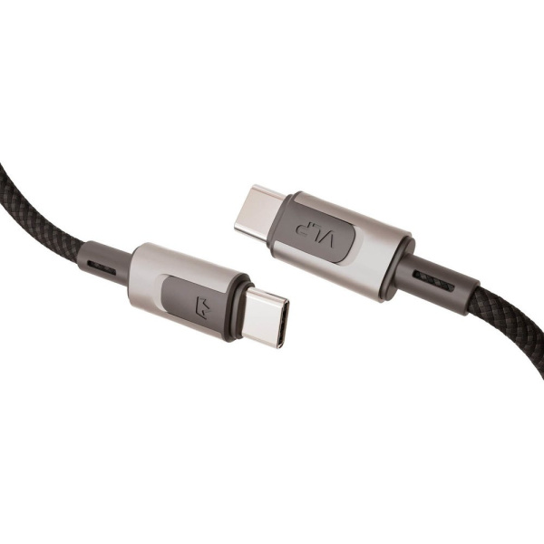 Кабель VLP Force Line [USB-C - USB-C] 100W 120см, чёрный (1036005)