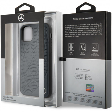 Чехол CG Mobile Mercedes Bow Quilted/perforated Hard Leather для iPhone 11 Pro, цвет Синий (MEHCN58DIQNA)