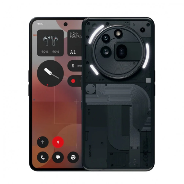 Nothing Phone (3a) Pro 12/256Gb Black, черный