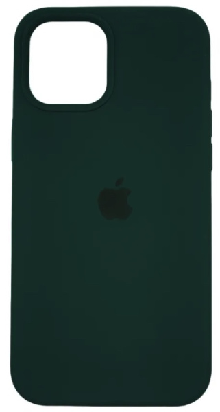 Чехол для iPhone 12 Pro Max Silicone Case (Хвойно-зелёный)