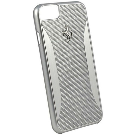 Чехол CG Mobile Ferrari GT Experience Hard Carbon-Aluminium для iPhone 7/8/SE 2020, цвет Серебристый (FERCHCP7SI)