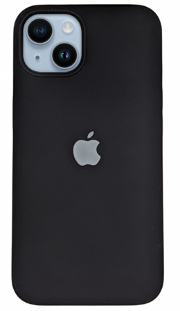 Чехол Silicone Case для iPhone 14 Plus Black, цвет Черный