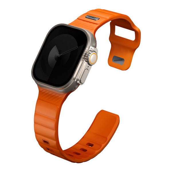Ремешок Uniq STRIDE FKM Rubber Volt для Apple Watch 49-46-45-44 mm Orange