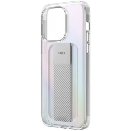 Чехол Uniq Heldro Mount + Band для iPhone 14 Pro, цвет Радужный (Iridescent)