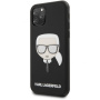 Чехол CG Mobile Karl Lagerfeld PU Leather Iconic Karl Hard Glitter для iPhone 11 Pro, цвет Черный (KLHCN58GLBK)