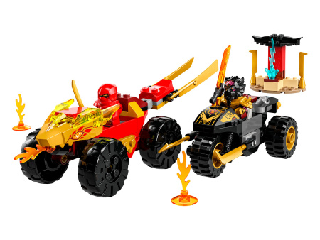 Конструктор LEGO Ninjago - Кай и Рас: Битва на машине и мотоцикле (71789)